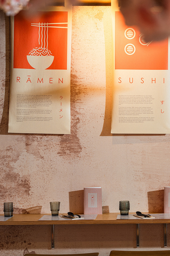 Projet restaurant Naruto Restaurant japonais ramen Naruto en Suisse, concept et identité visuelle